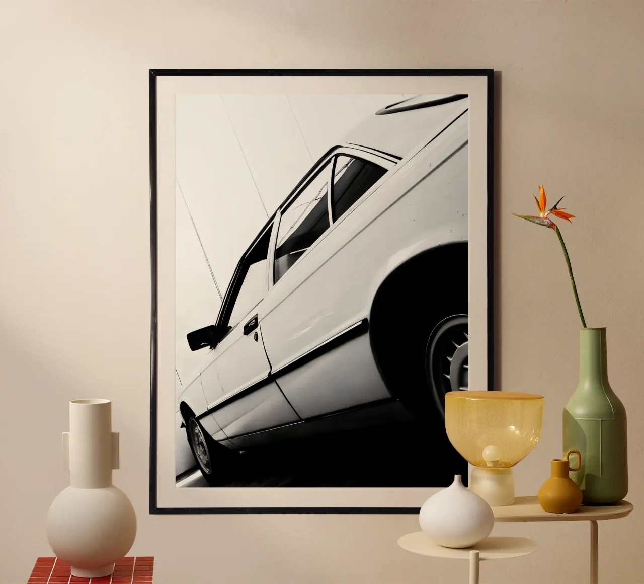 Auto d'epoca monocromatica poster da CAR EDITION