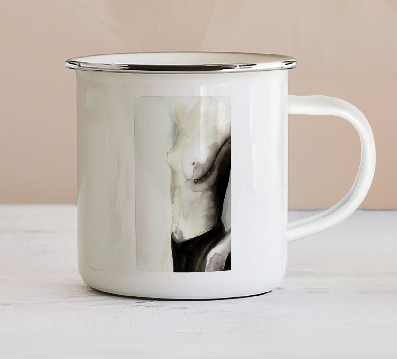 Tell Me How Who tazza in smalto da Victoria Verbaan