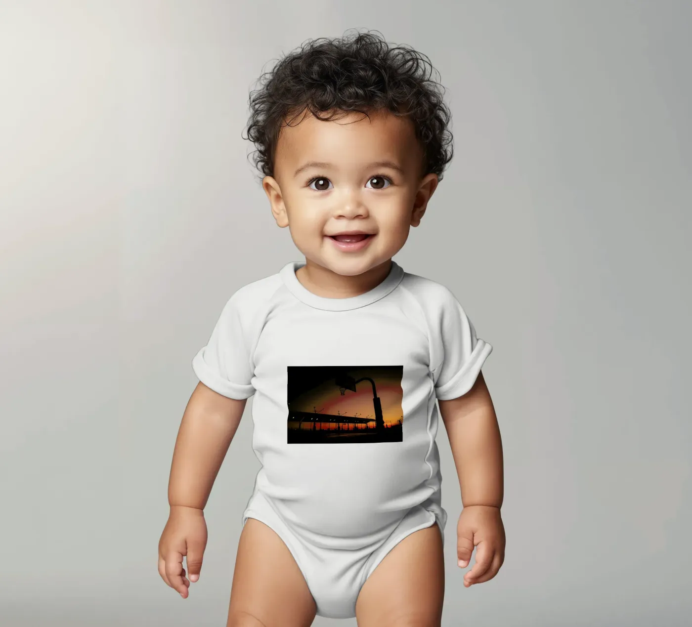 Sunset Kurzarm Babybody von Philipp Reinhard