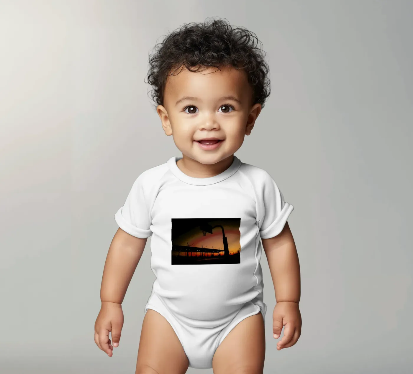 Sunset Kurzarm Babybody von Philipp Reinhard