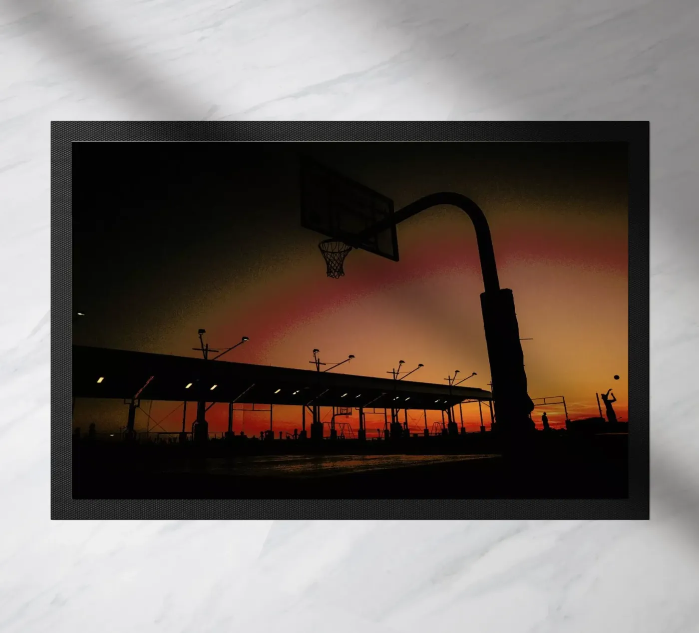 Sunset doormat by Philipp Reinhard