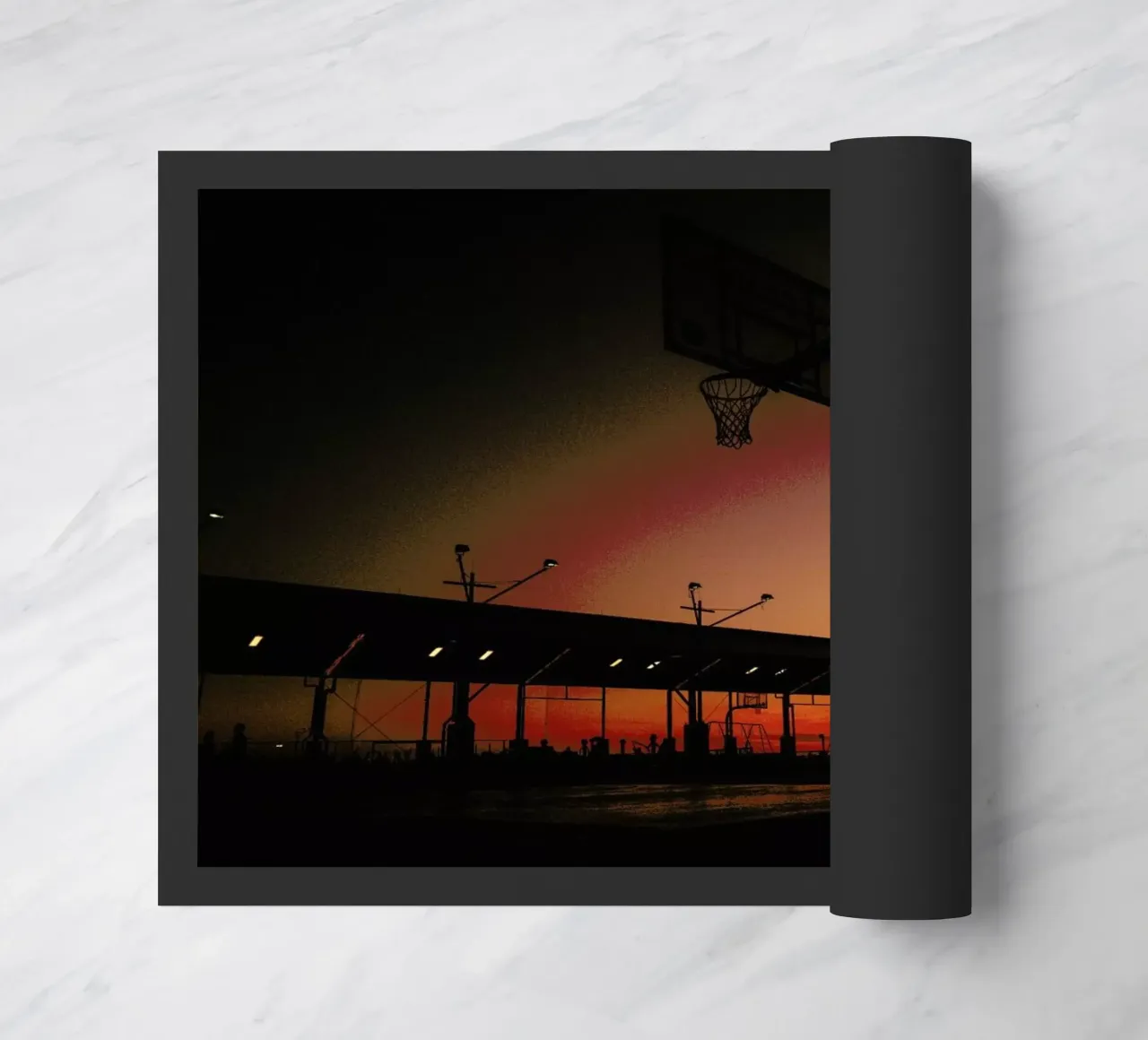 Sunset Fußmatte von Philipp Reinhard