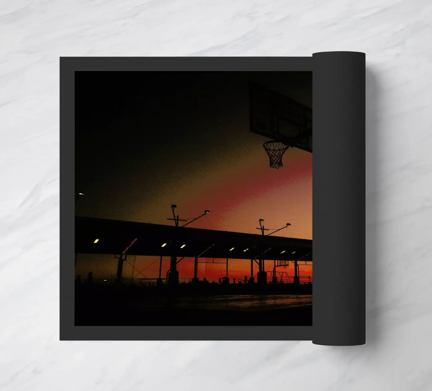 Sunset doormat by Philipp Reinhard