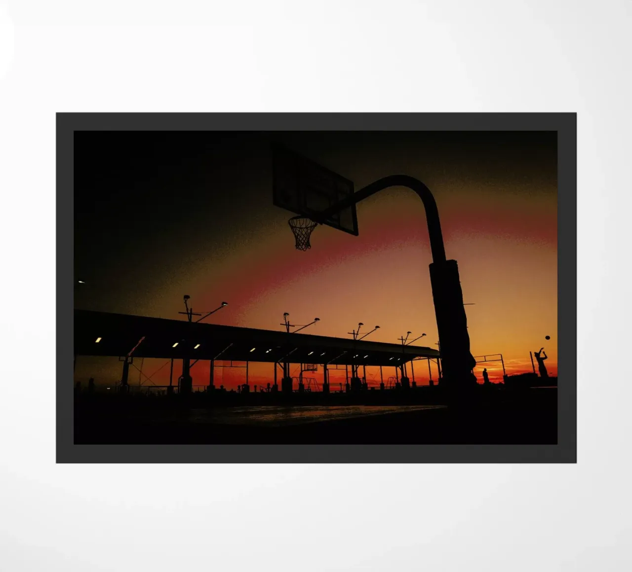 Sunset Fußmatte von Philipp Reinhard