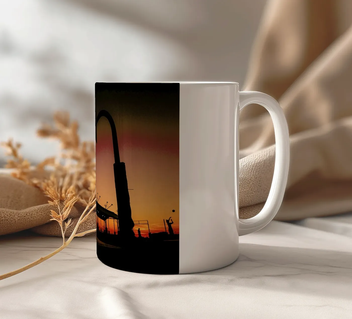 Sunset ceramic mug by Philipp Reinhard