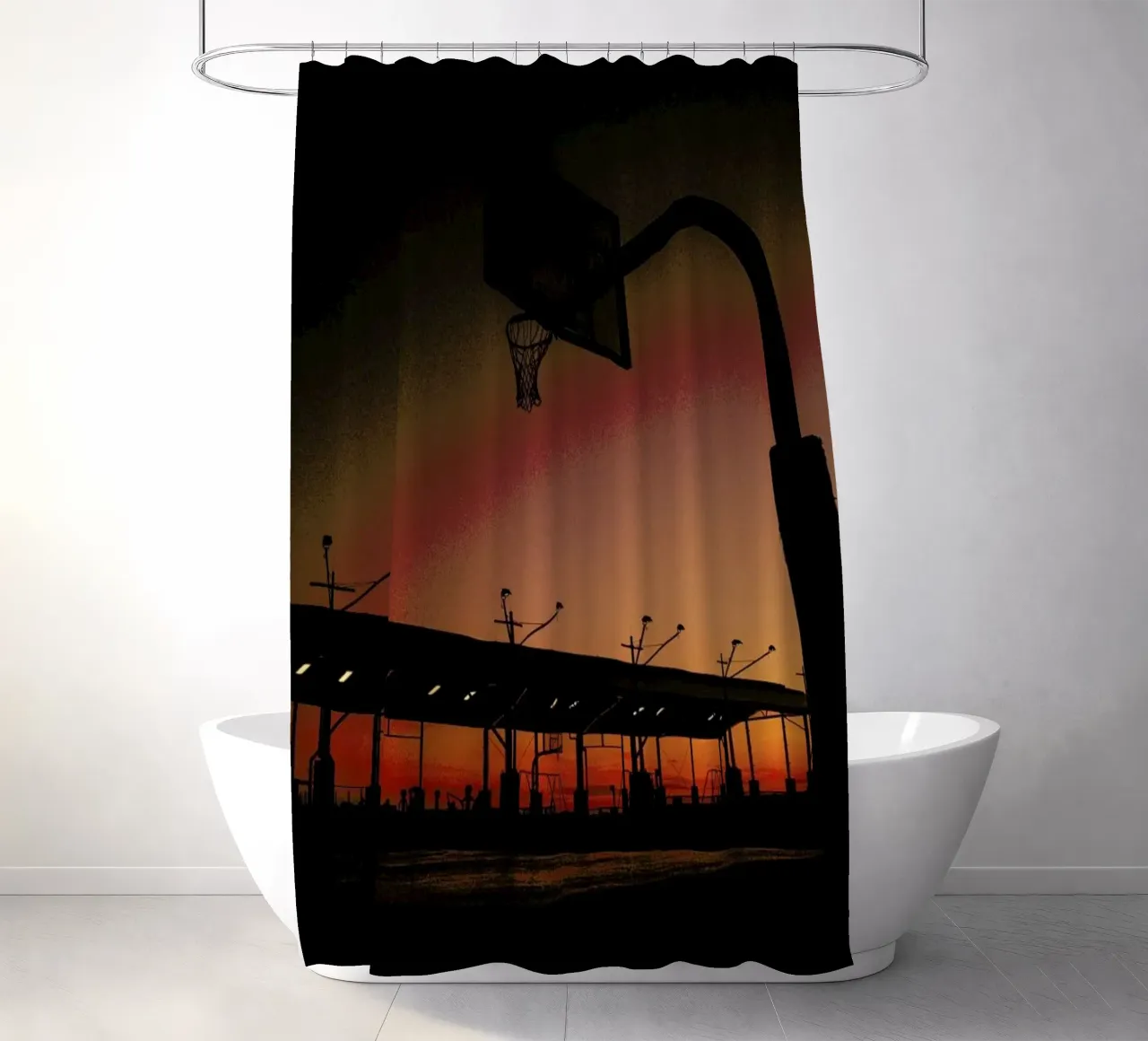 Sunset shower curtain by Philipp Reinhard