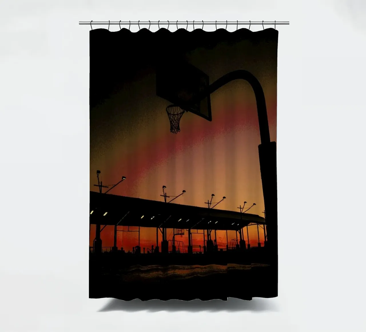 Sunset shower curtain by Philipp Reinhard
