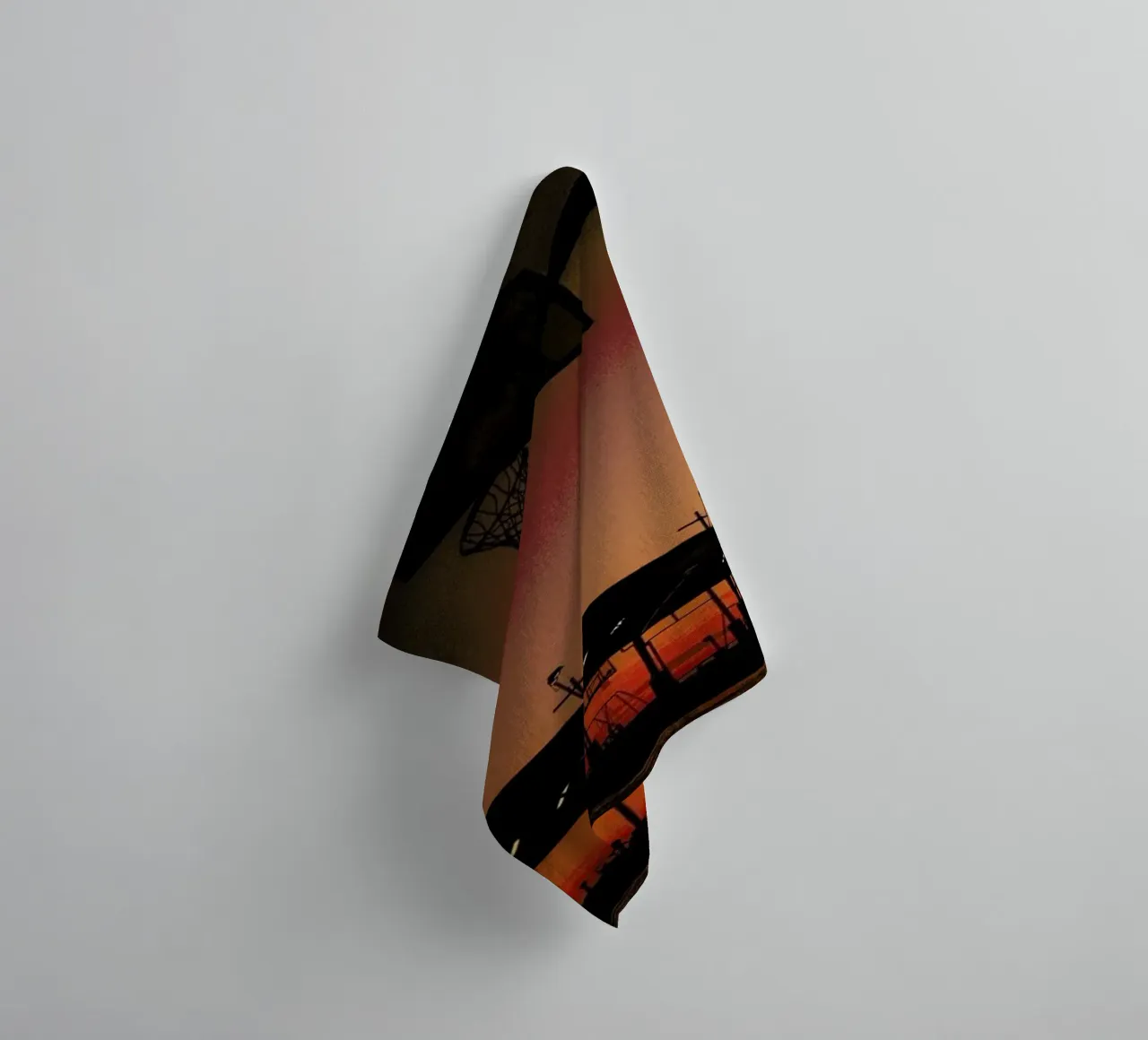 Sunset towel by Philipp Reinhard