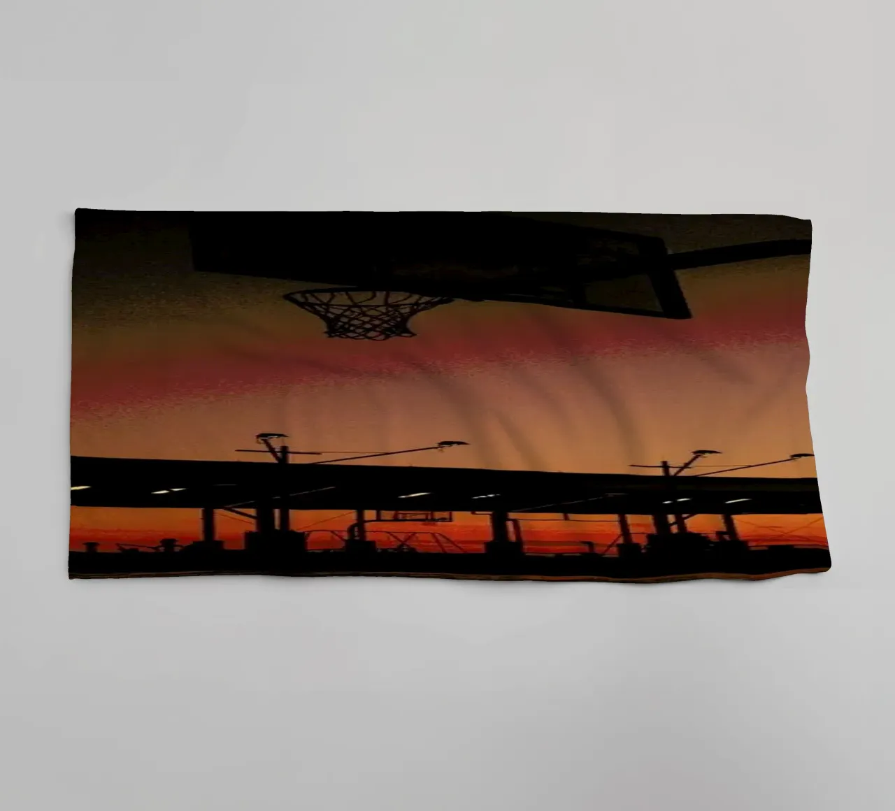 Sunset towel by Philipp Reinhard