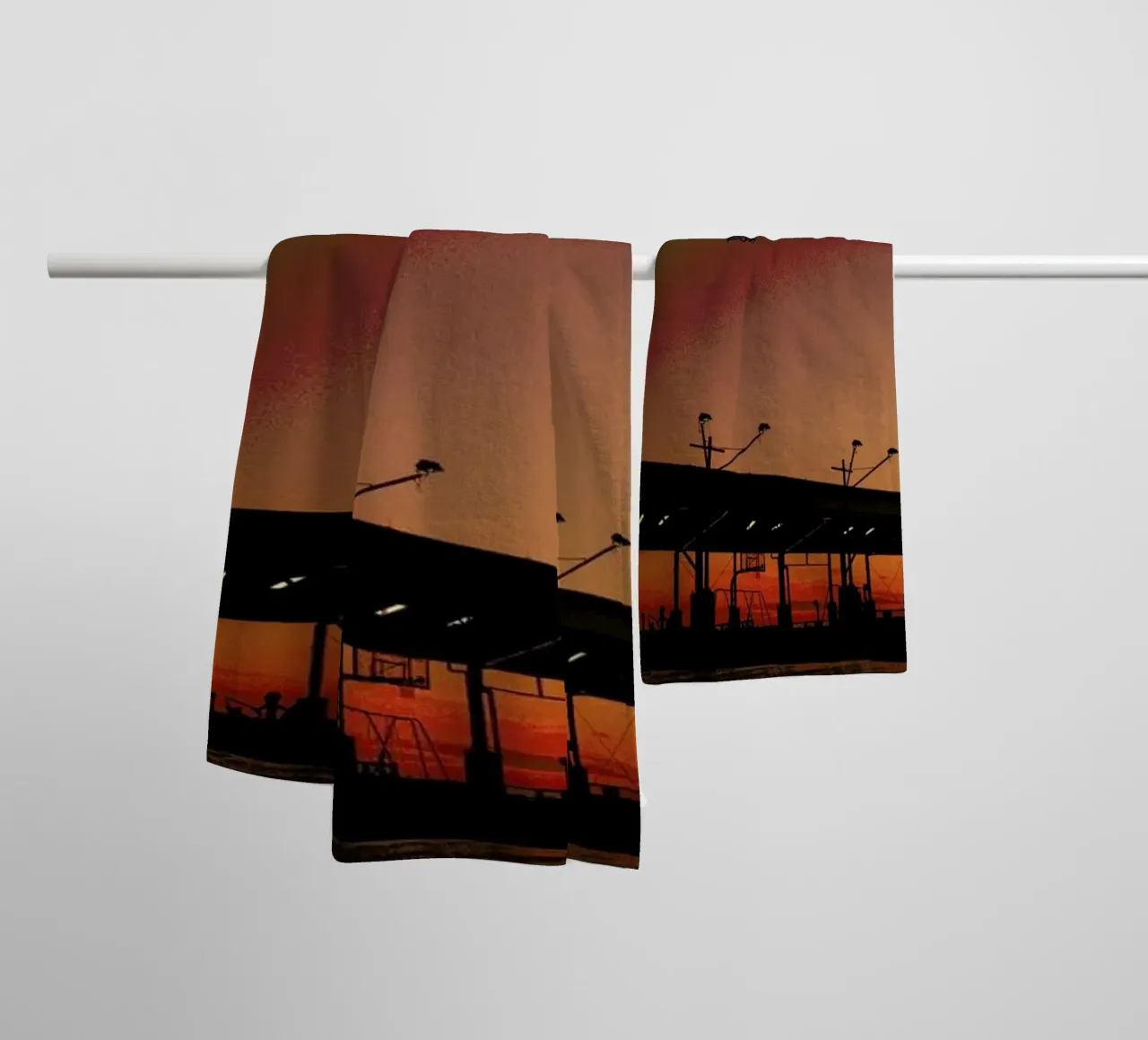 Sunset towel by Philipp Reinhard