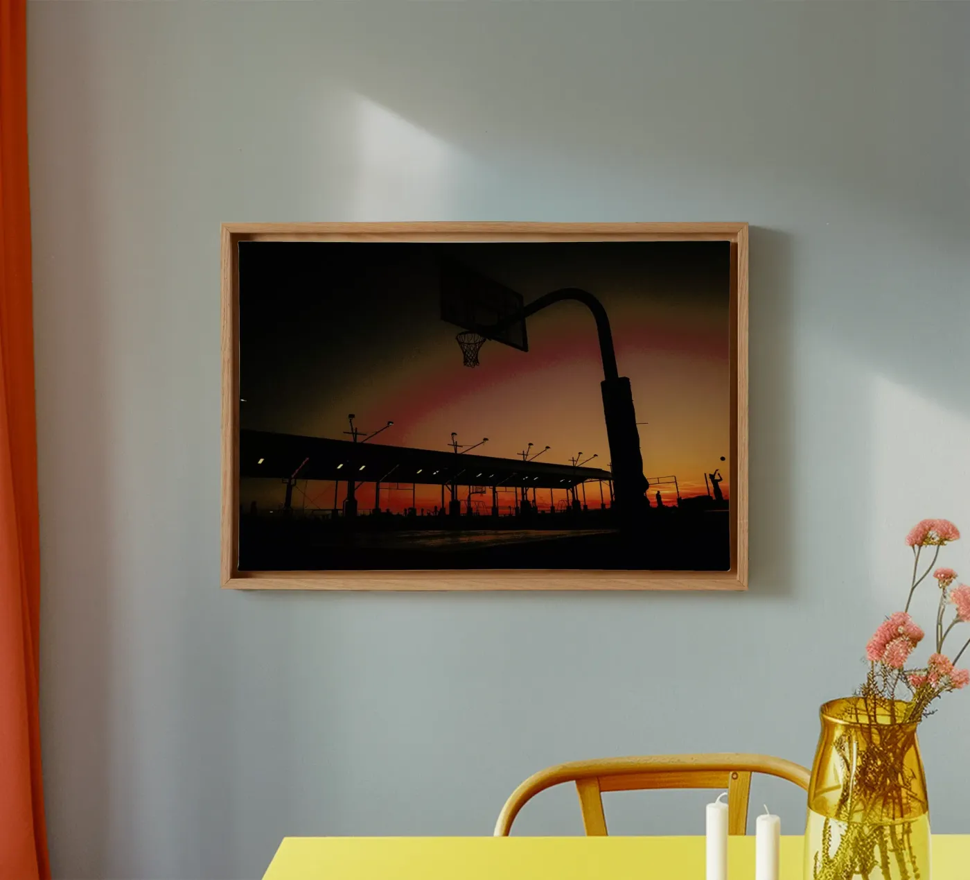 Sunset canvas van Philipp Reinhard