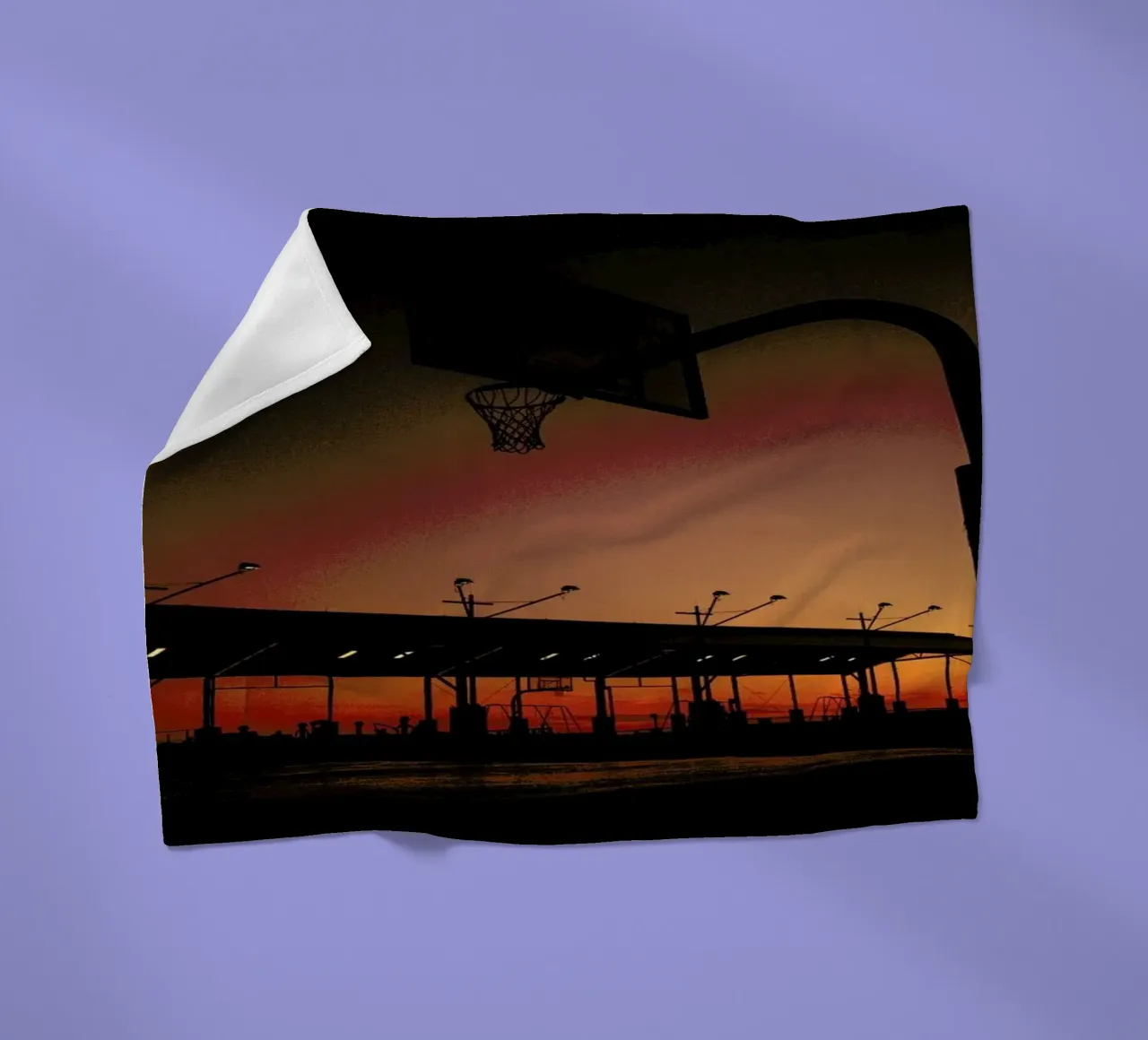 Sunset Fleecedecke von Philipp Reinhard