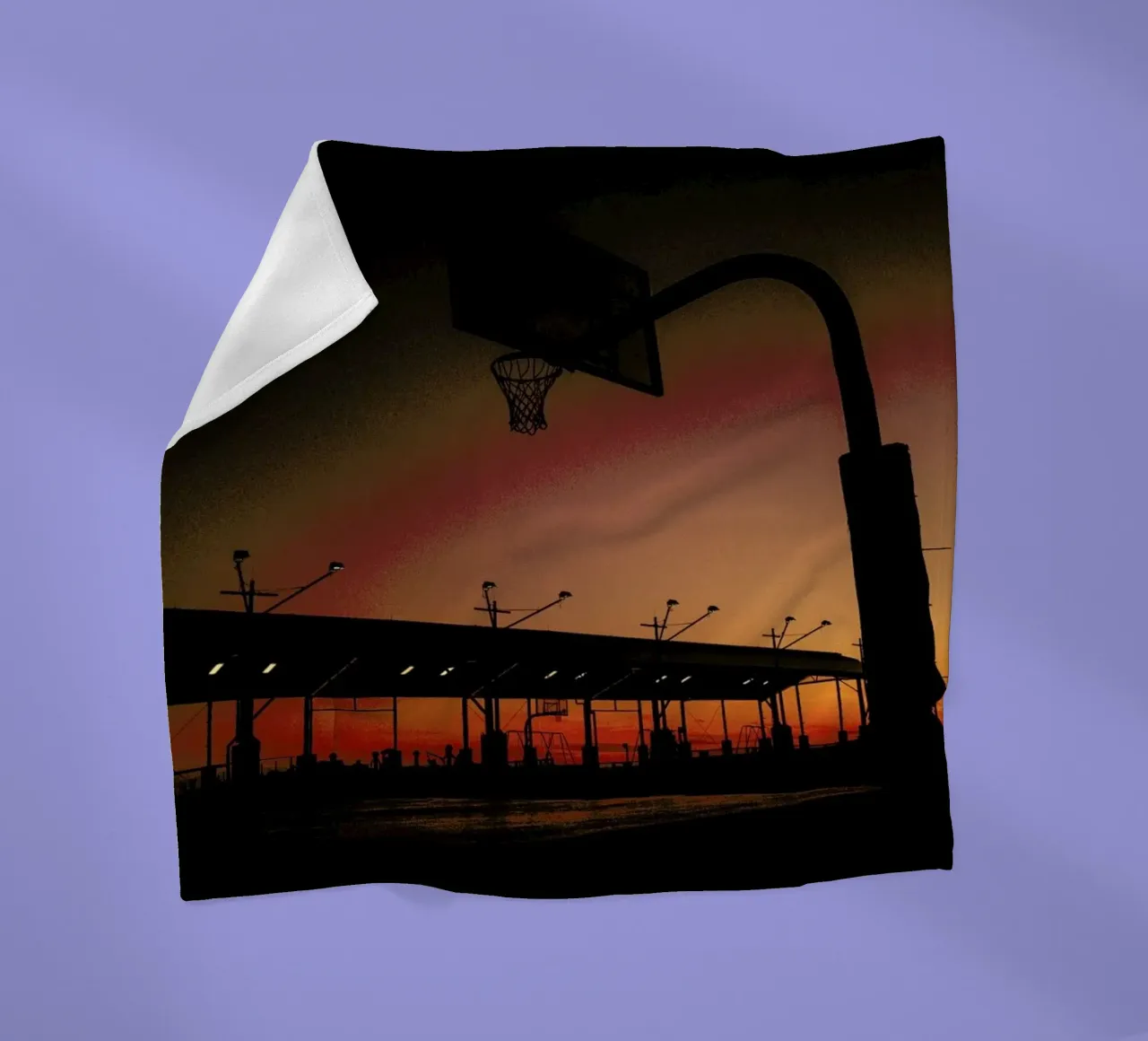 Sunset Fleecedecke von Philipp Reinhard