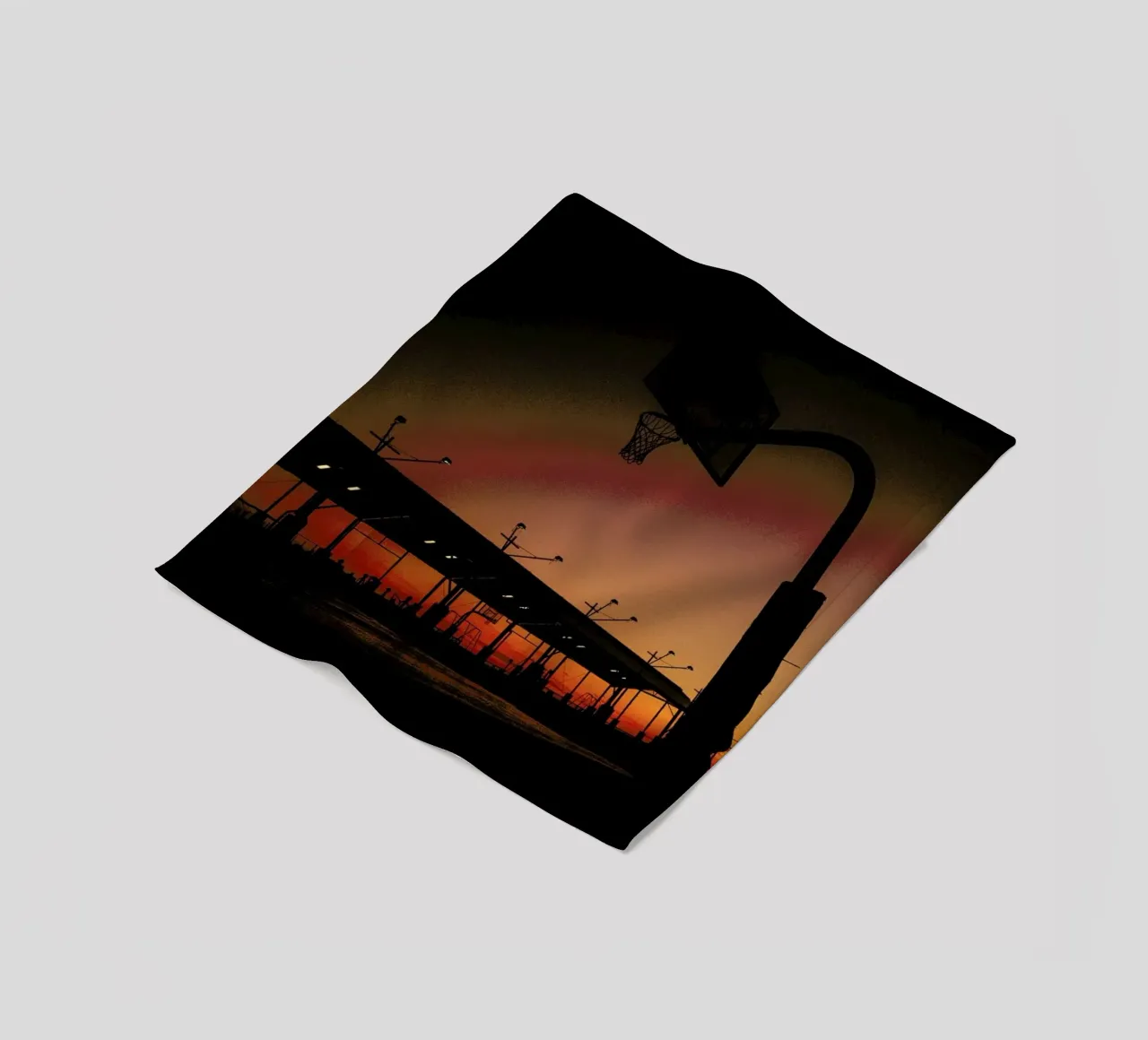 Sunset Fleecedecke von Philipp Reinhard