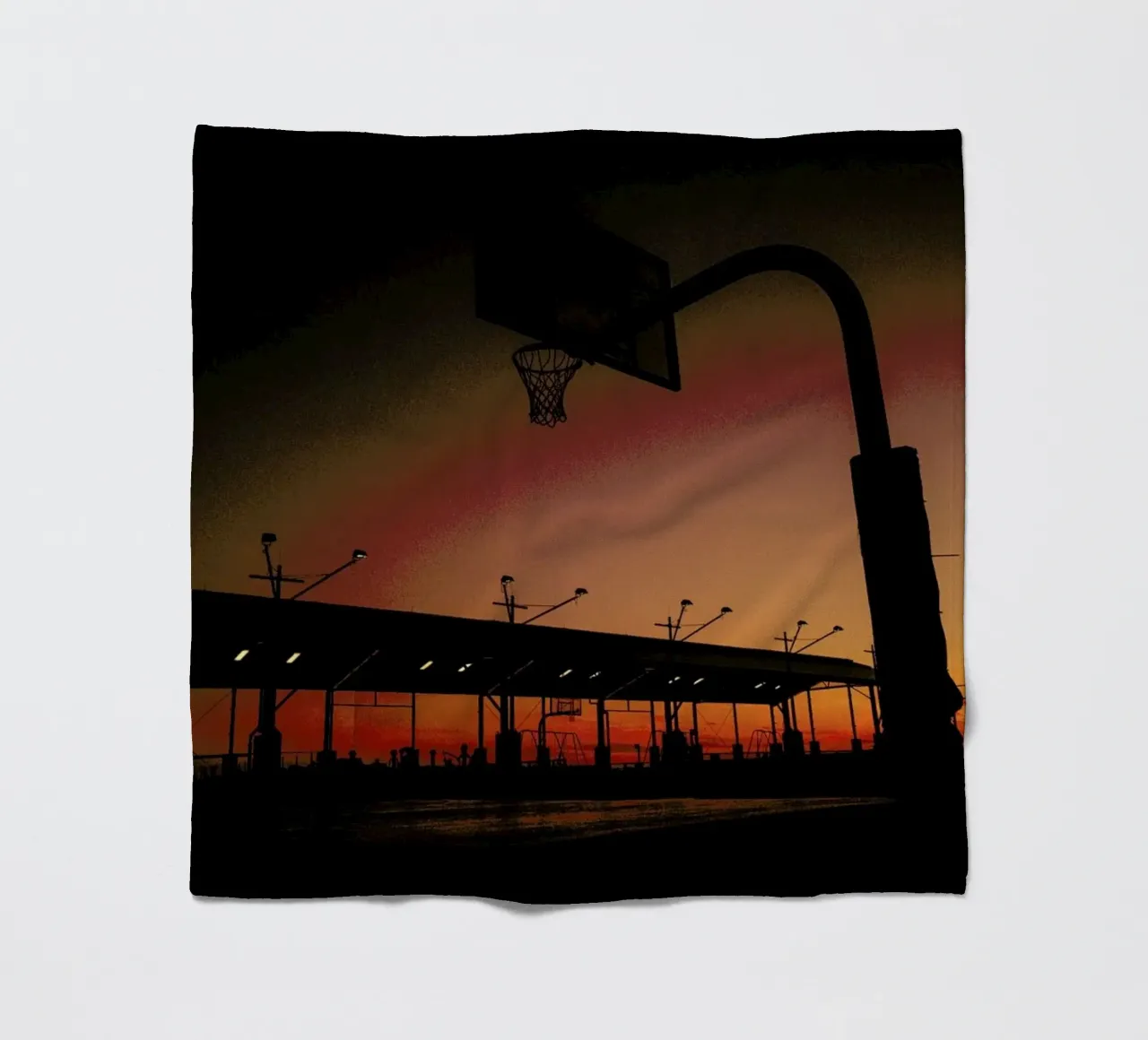 Sunset Fleecedecke von Philipp Reinhard