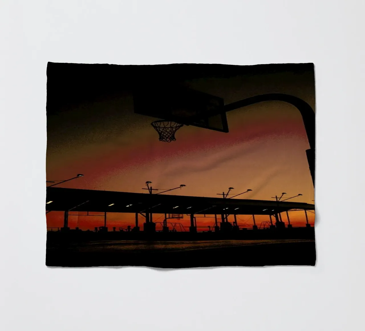 Sunset Fleecedecke von Philipp Reinhard