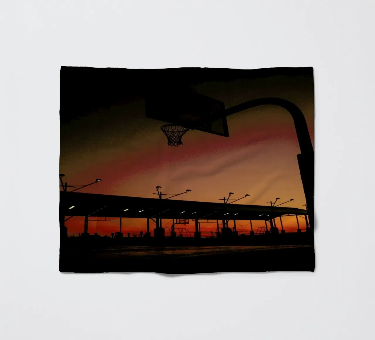 Sunset Fleecedecke von Philipp Reinhard