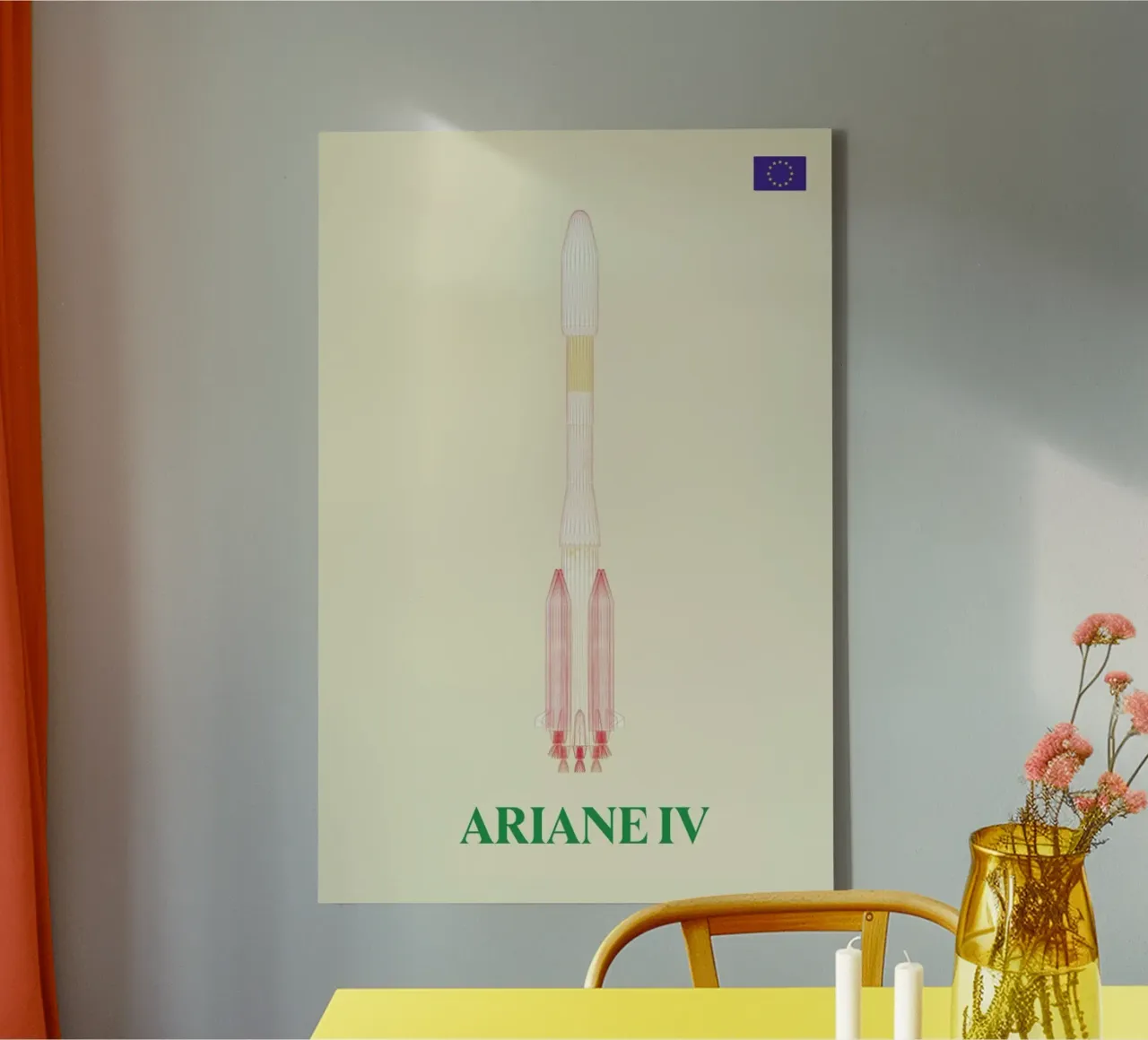 Ariane IV 01 tela con Cornice a cassetta da Marc Schulthess