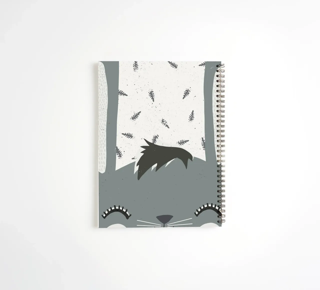 Spring Bunny (Grey) diario ad anelli da treechild