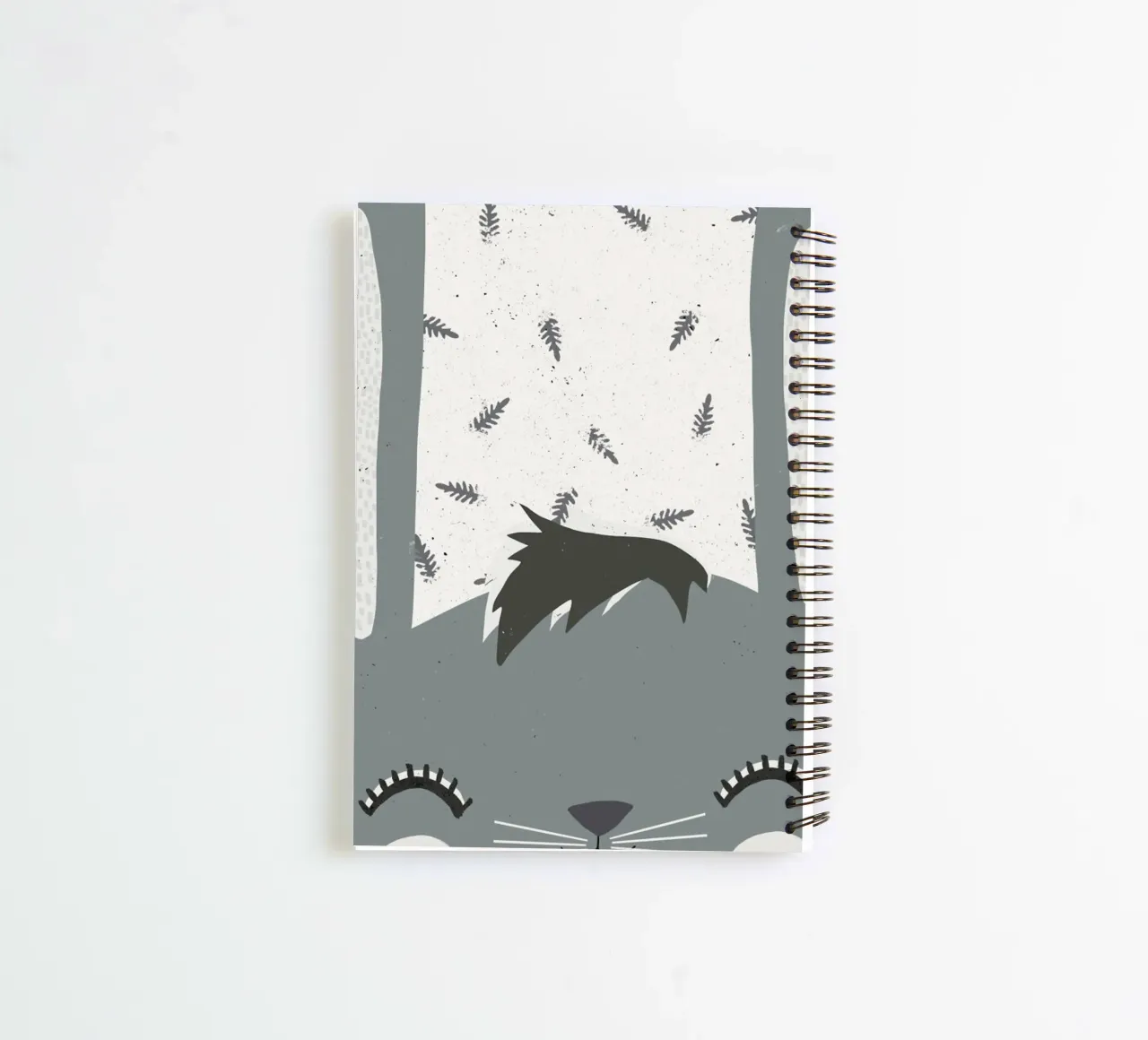 Spring Bunny (Grey) diario ad anelli da treechild