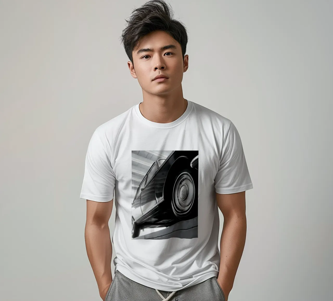 Auto d'epoca monocromatica t-shirt da CAR EDITION