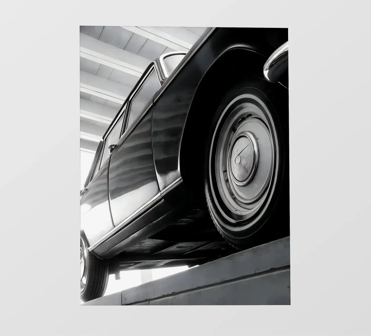 Auto d'epoca monocromatica telo in pvc da CAR EDITION