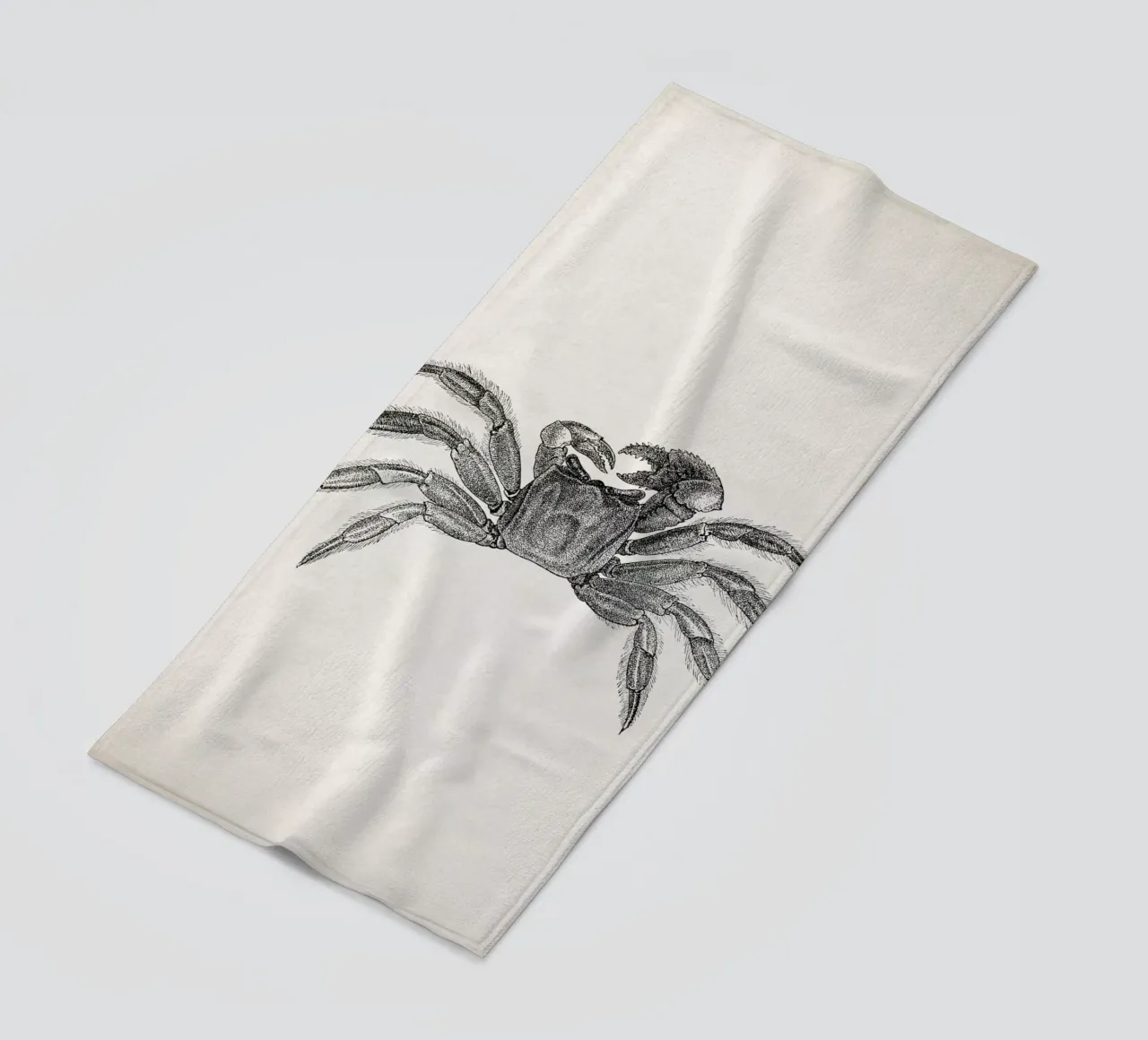 Vintage Brehm 2 Reiterkrabbe telo mare da Vintage Print Collection