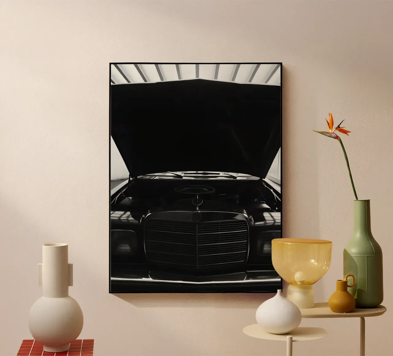 Auto d'epoca monocromatica plexiglass da CAR EDITION