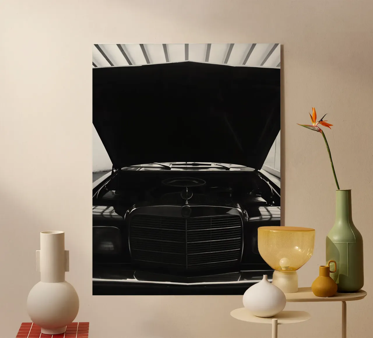 Auto d'epoca monocromatica plexiglass da CAR EDITION