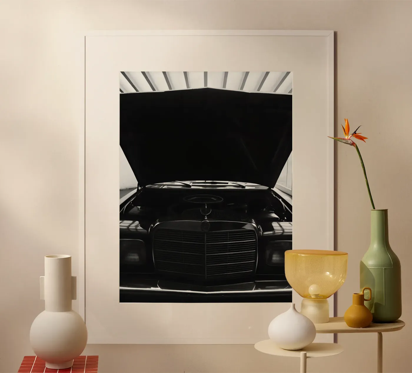Auto d'epoca monocromatica poster da CAR EDITION