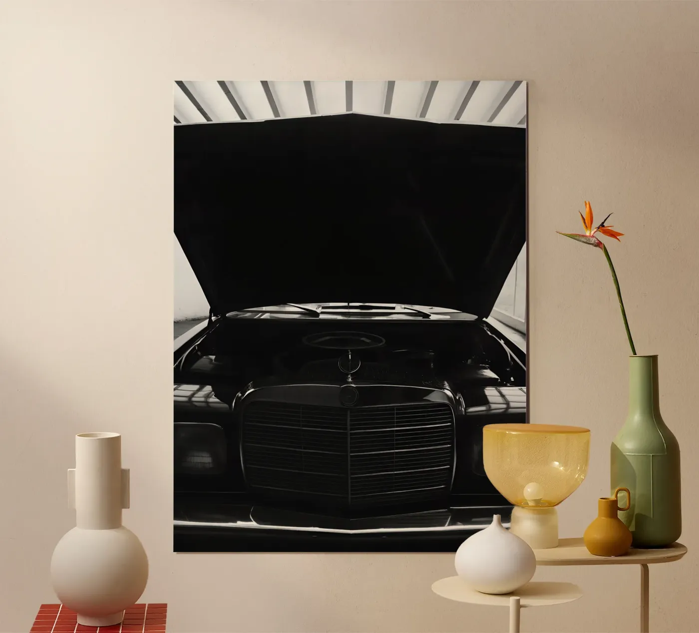 Auto d'epoca monocromatica poster da CAR EDITION