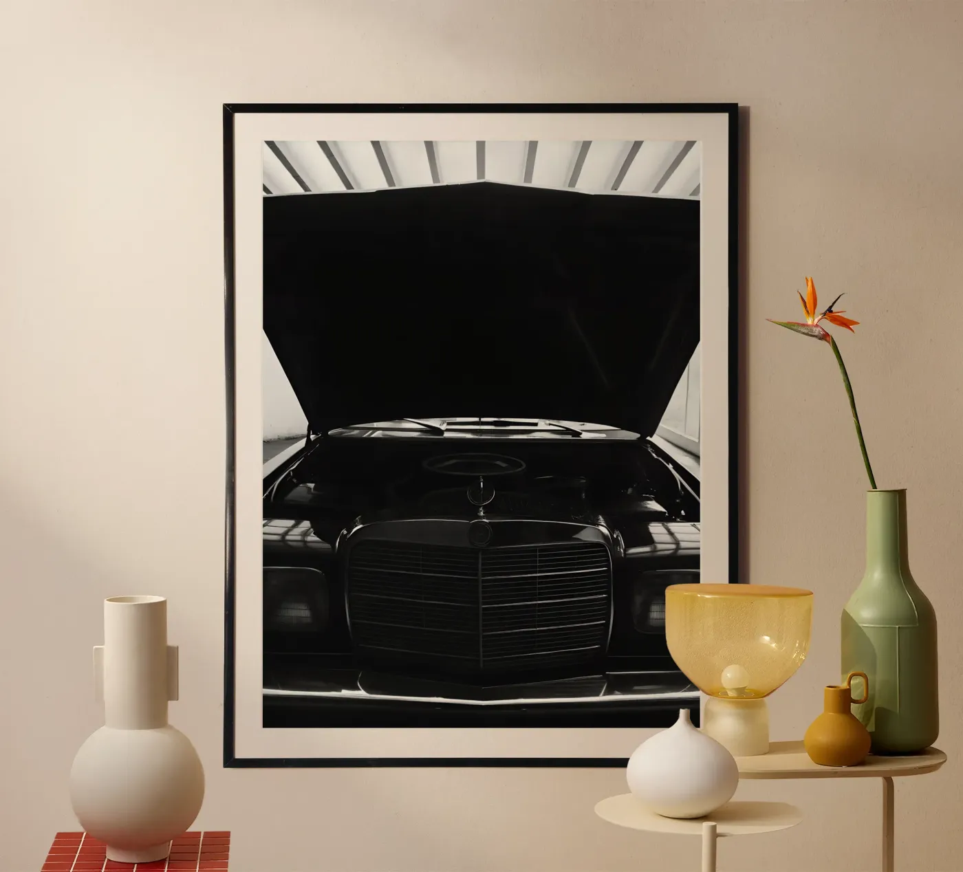 Auto d'epoca monocromatica poster da CAR EDITION