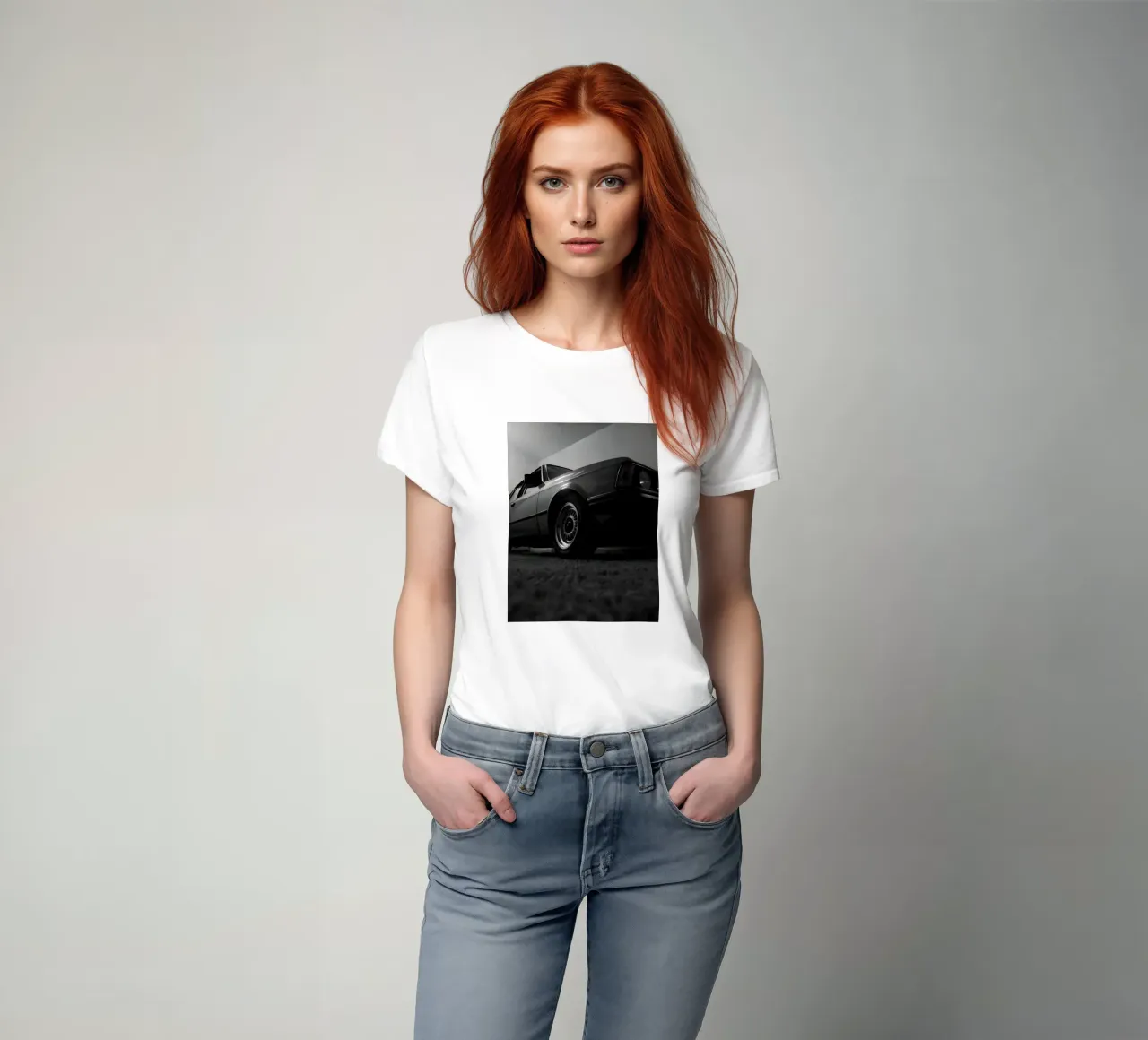 Auto d'epoca monocromatica t-shirt da CAR EDITION