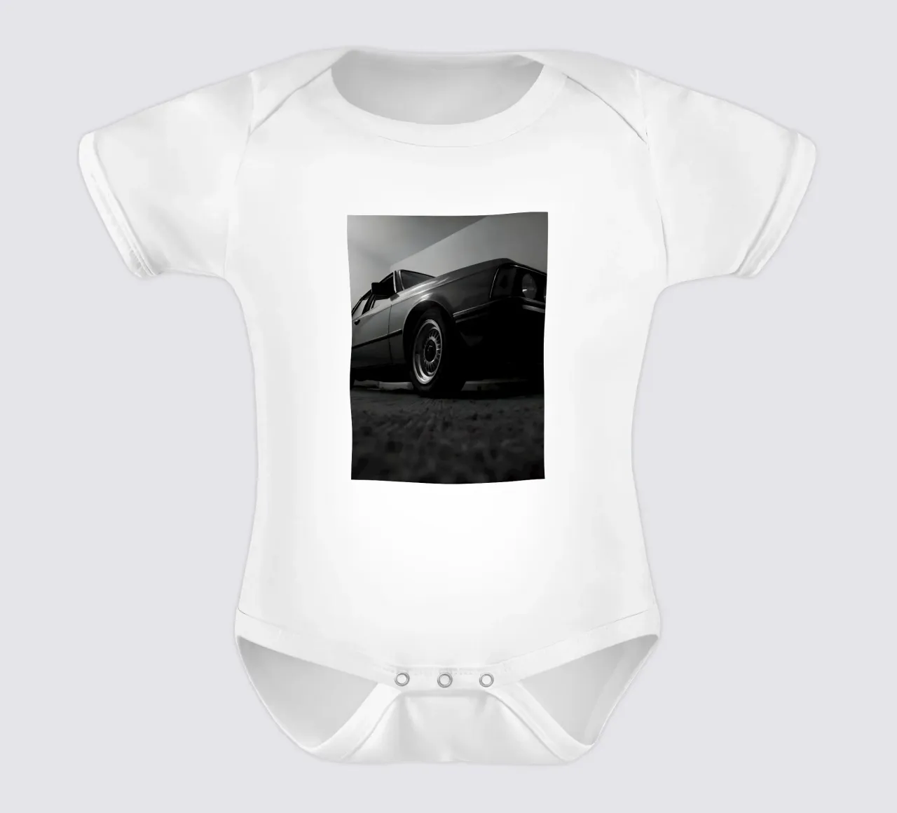 Auto d'epoca monocromatica body neonato maniche corte da CAR EDITION