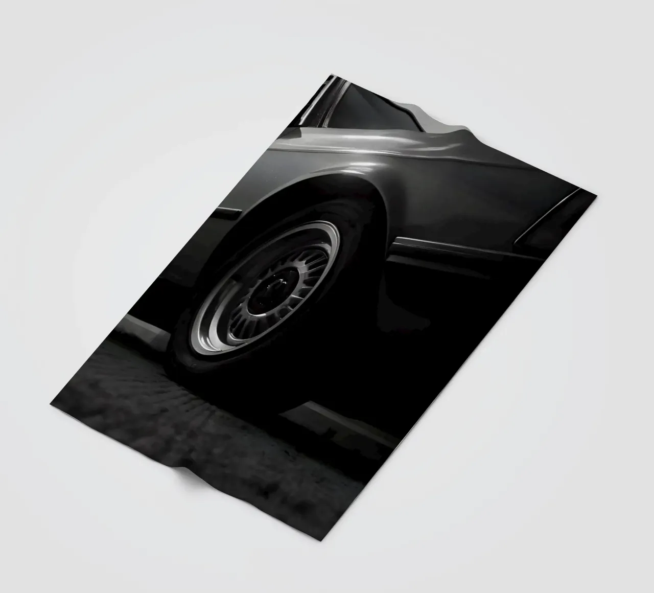Auto d'epoca monocromatica coperta in pile da CAR EDITION