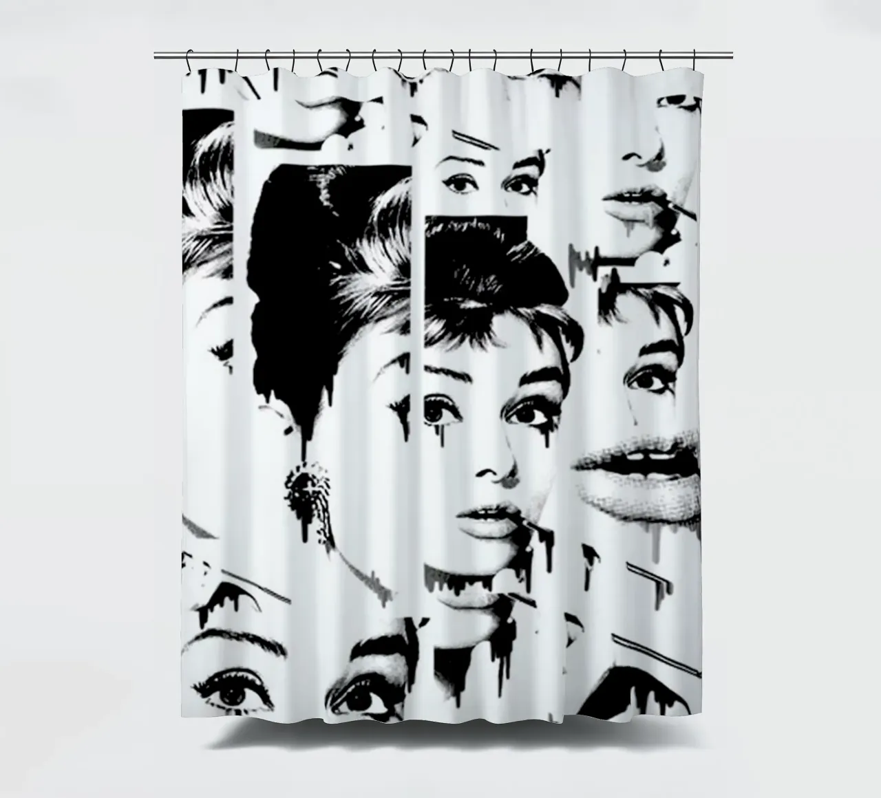 Crushed shower curtain by Kristy Patterson