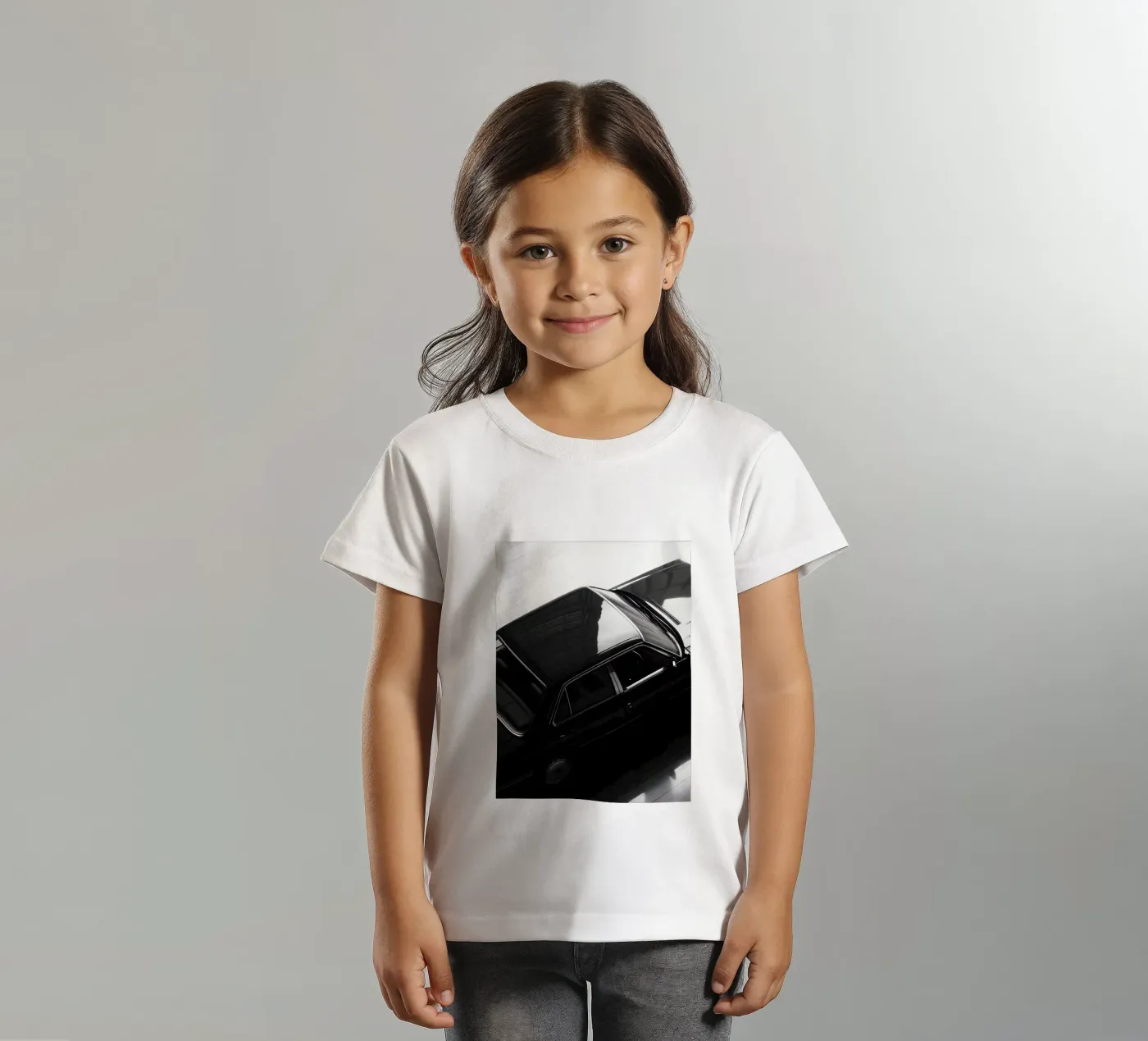 Auto d'epoca monocromatica t-shirt bambini da CAR EDITION