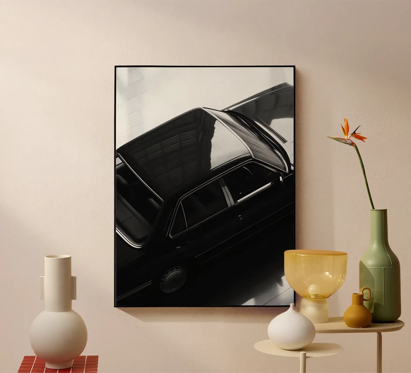 Monochrome Classic Car acrylic glass by CAR EDITION