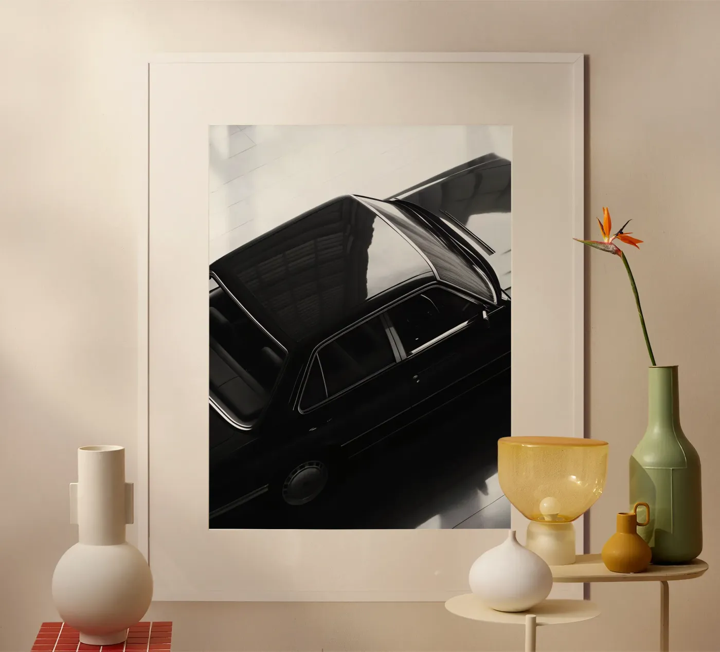 Auto d'epoca monocromatica poster da CAR EDITION
