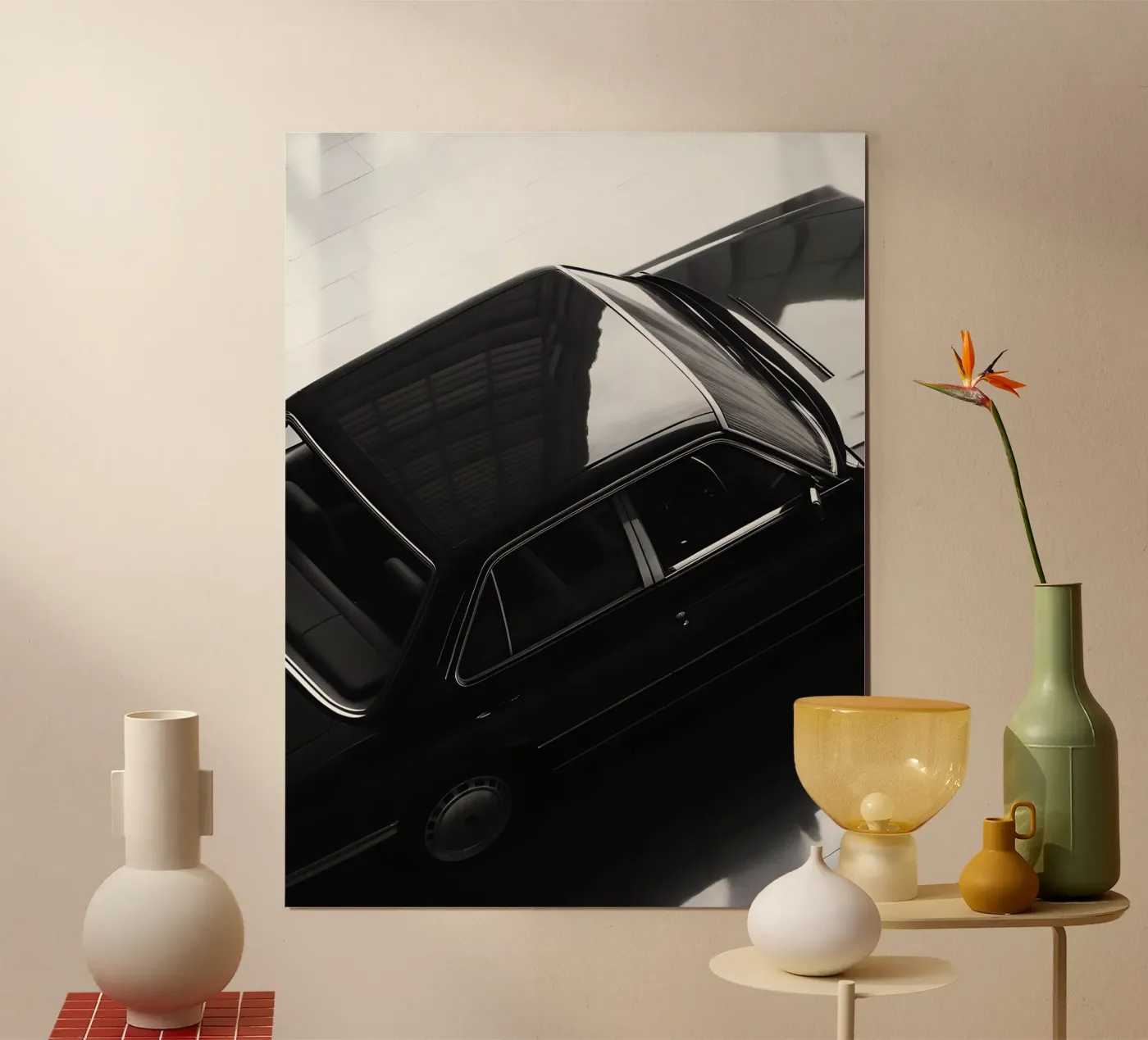 Auto d'epoca monocromatica poster da CAR EDITION