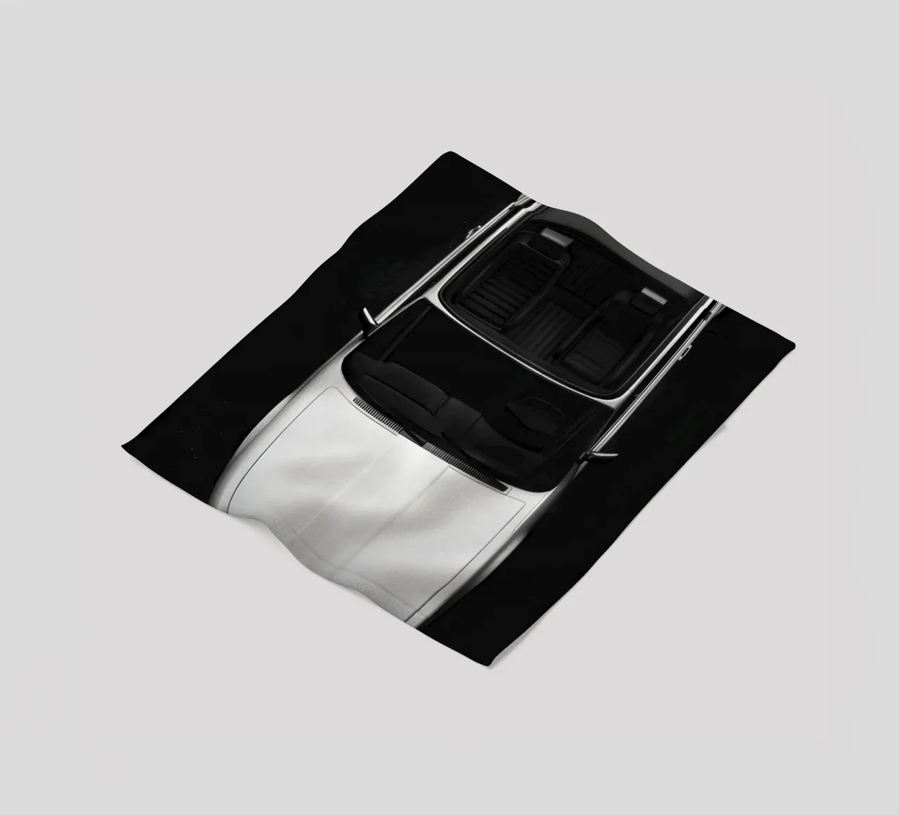 Monochromer Oldtimer Fleecedecke von CAR EDITION