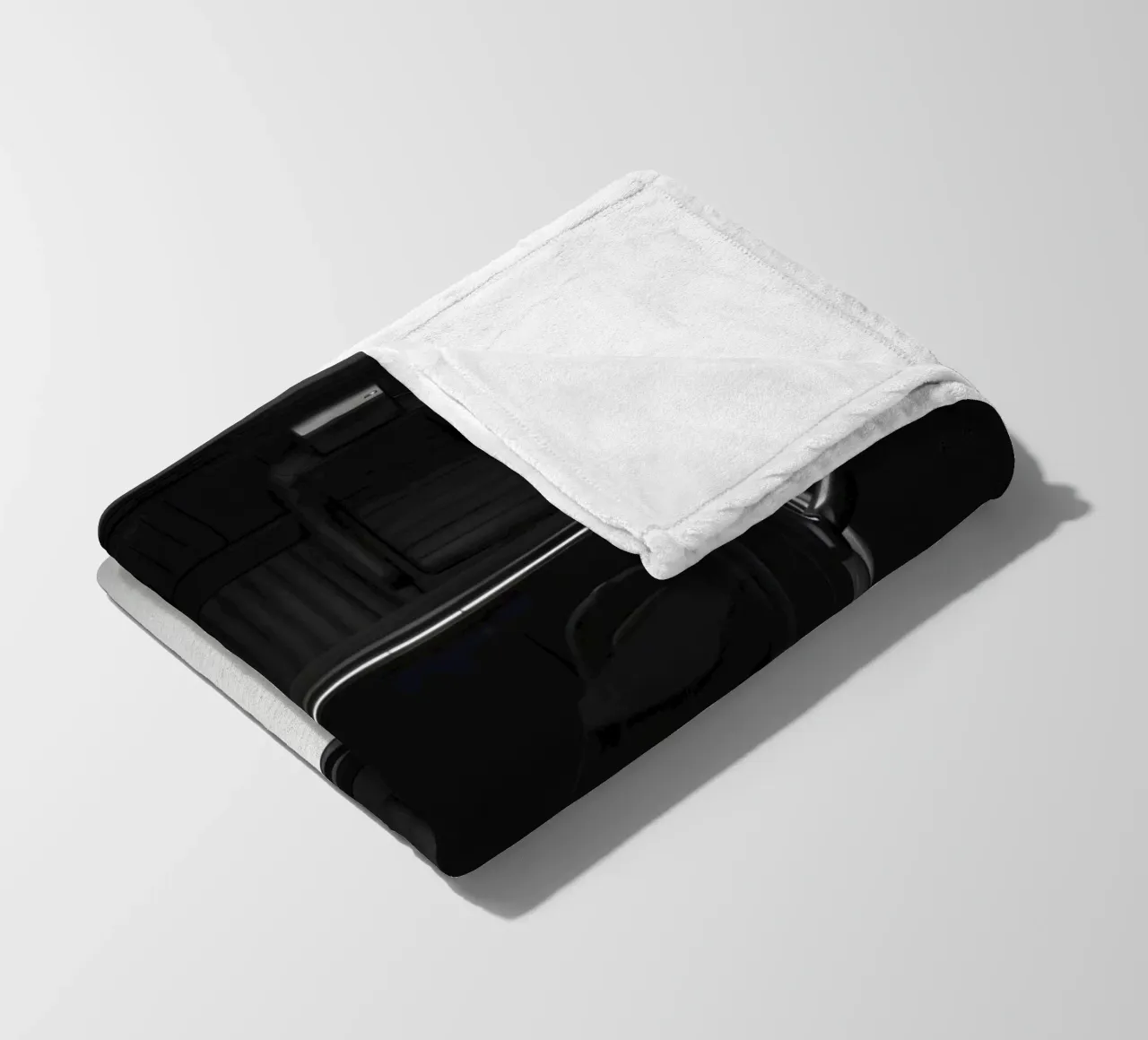 Monochromer Oldtimer Fleecedecke von CAR EDITION