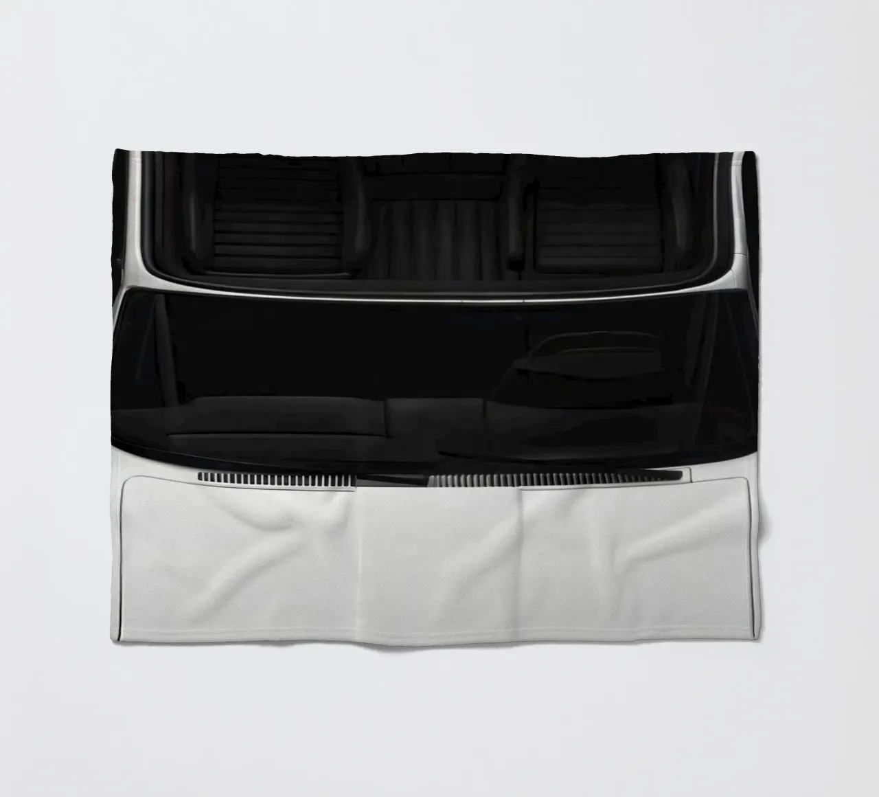 Monochromer Oldtimer Fleecedecke von CAR EDITION