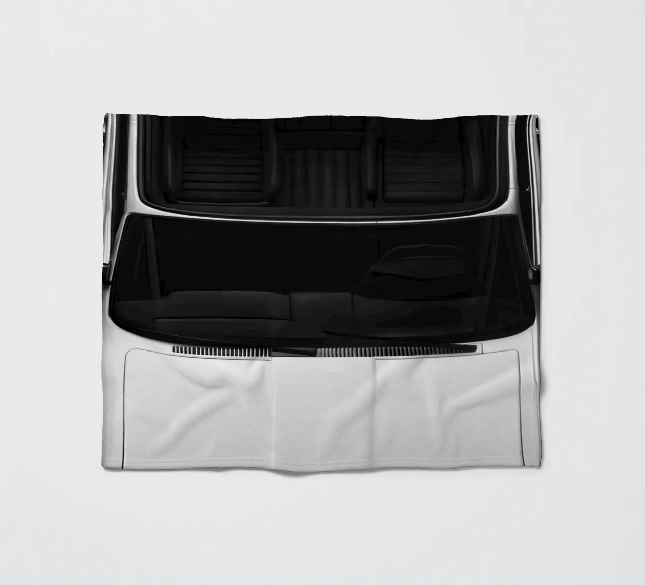 Monochromer Oldtimer Fleecedecke von CAR EDITION