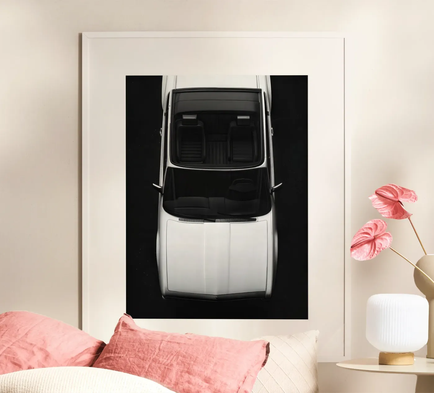 Monochrome Classic Car poster by CAR EDITION