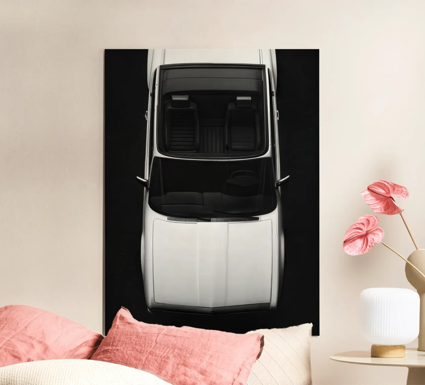 Monochrome Classic Car poster by CAR EDITION