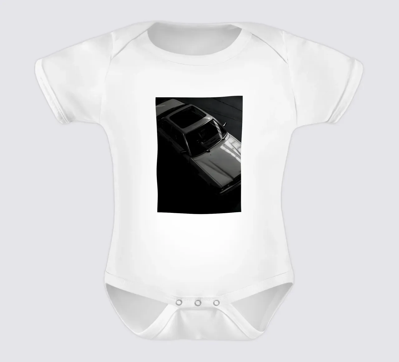 Auto d'epoca monocromatica body neonato maniche corte da CAR EDITION