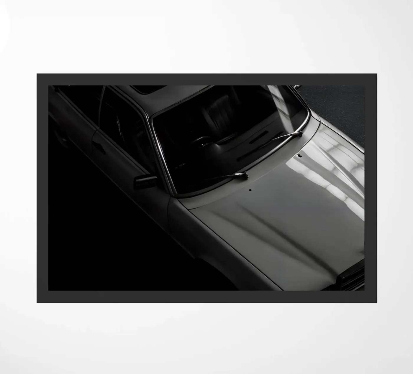 Monochromer Oldtimer Fußmatte von CAR EDITION