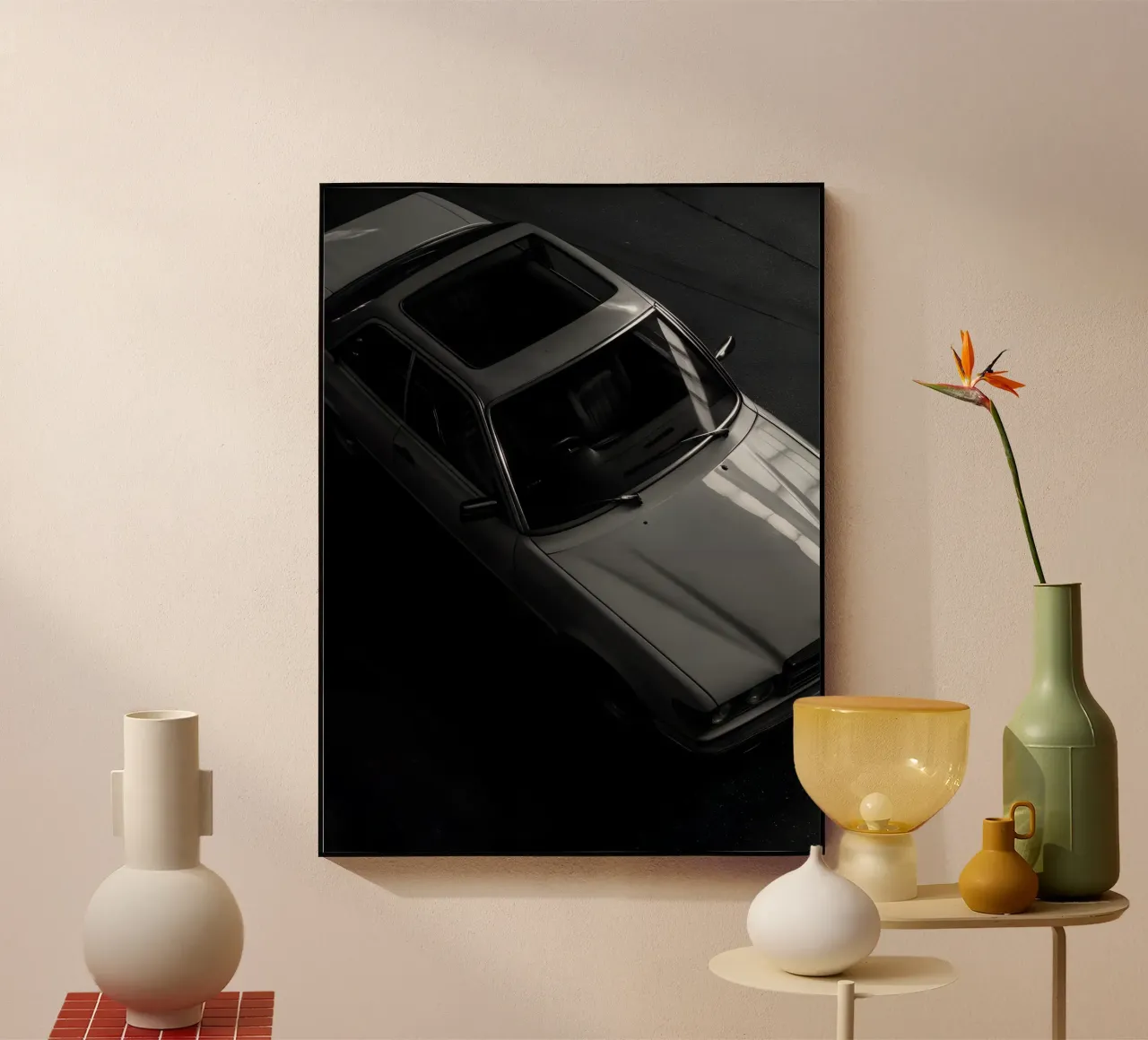 Auto d'epoca monocromatica plexiglass da CAR EDITION