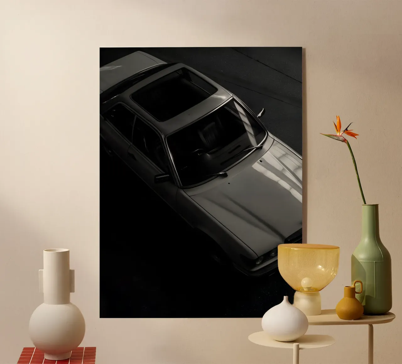 Auto d'epoca monocromatica plexiglass da CAR EDITION